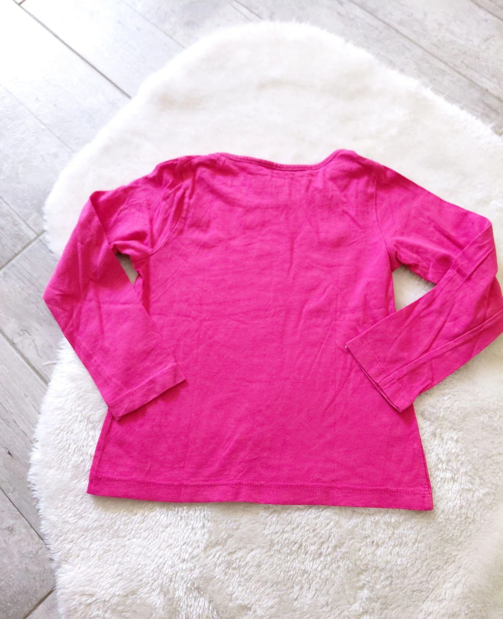 T-shirt manches longues rose fuchsia lupilu 4 ans  – photo 3